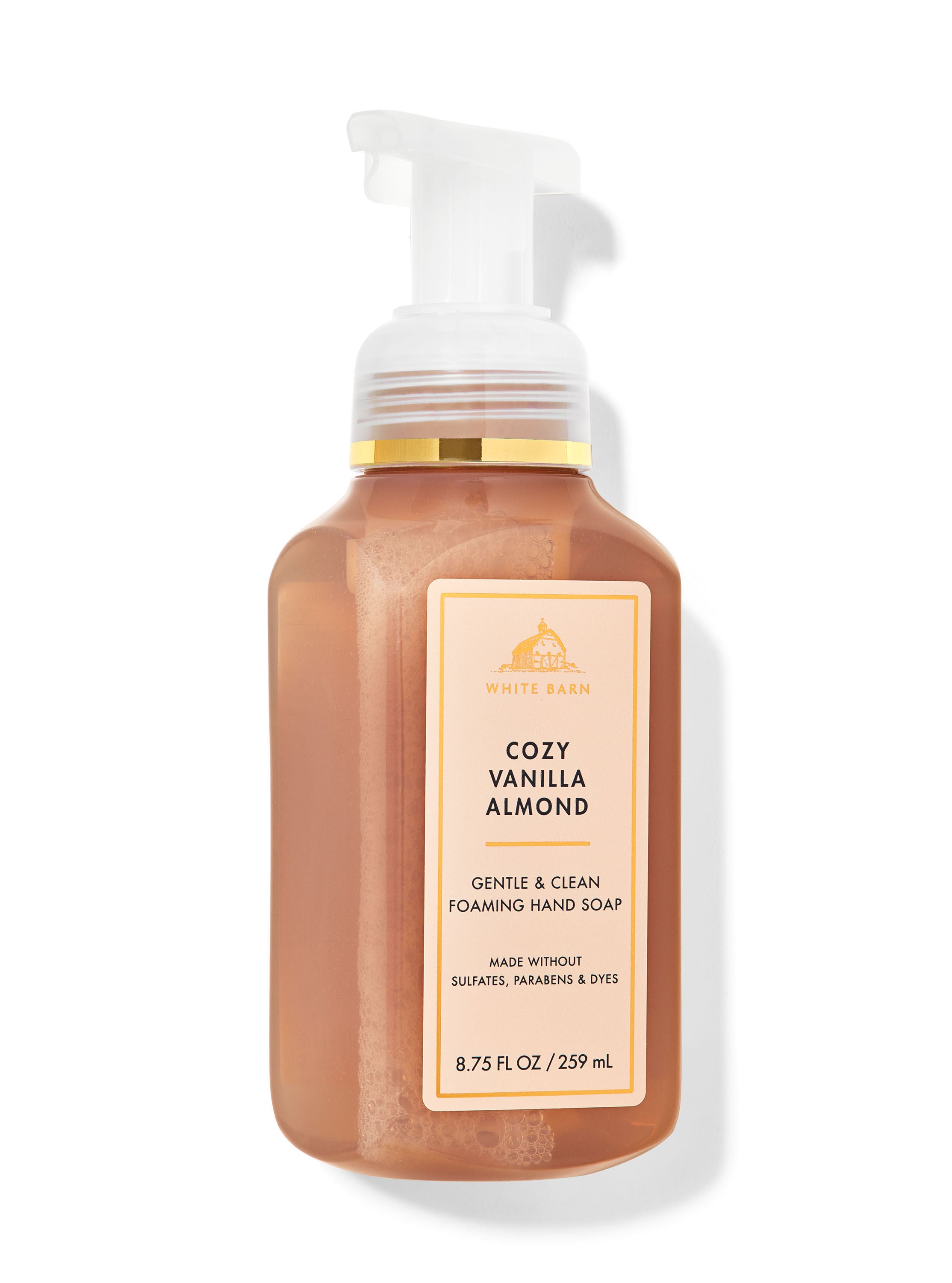 Cozy Vanilla Almond Gentle Clean Foaming Hand Soap Bath Body