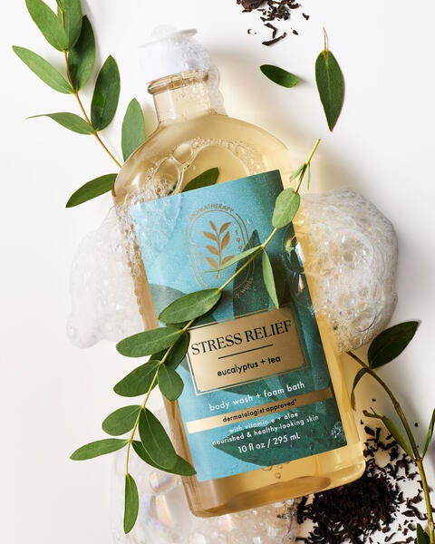 Stress Relief: Eucalyptus + Tea Body Wash & Foam Bath