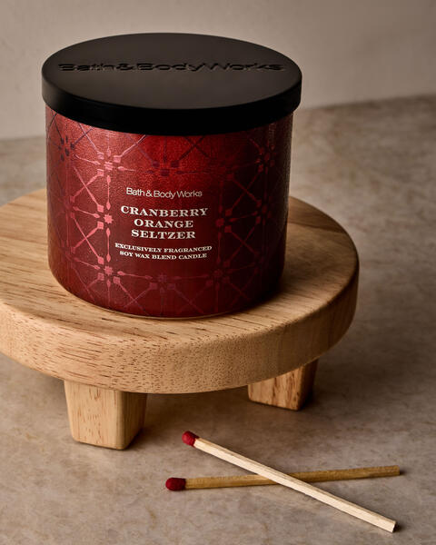 Cranberry Orange Seltzer 3-Wick Candle