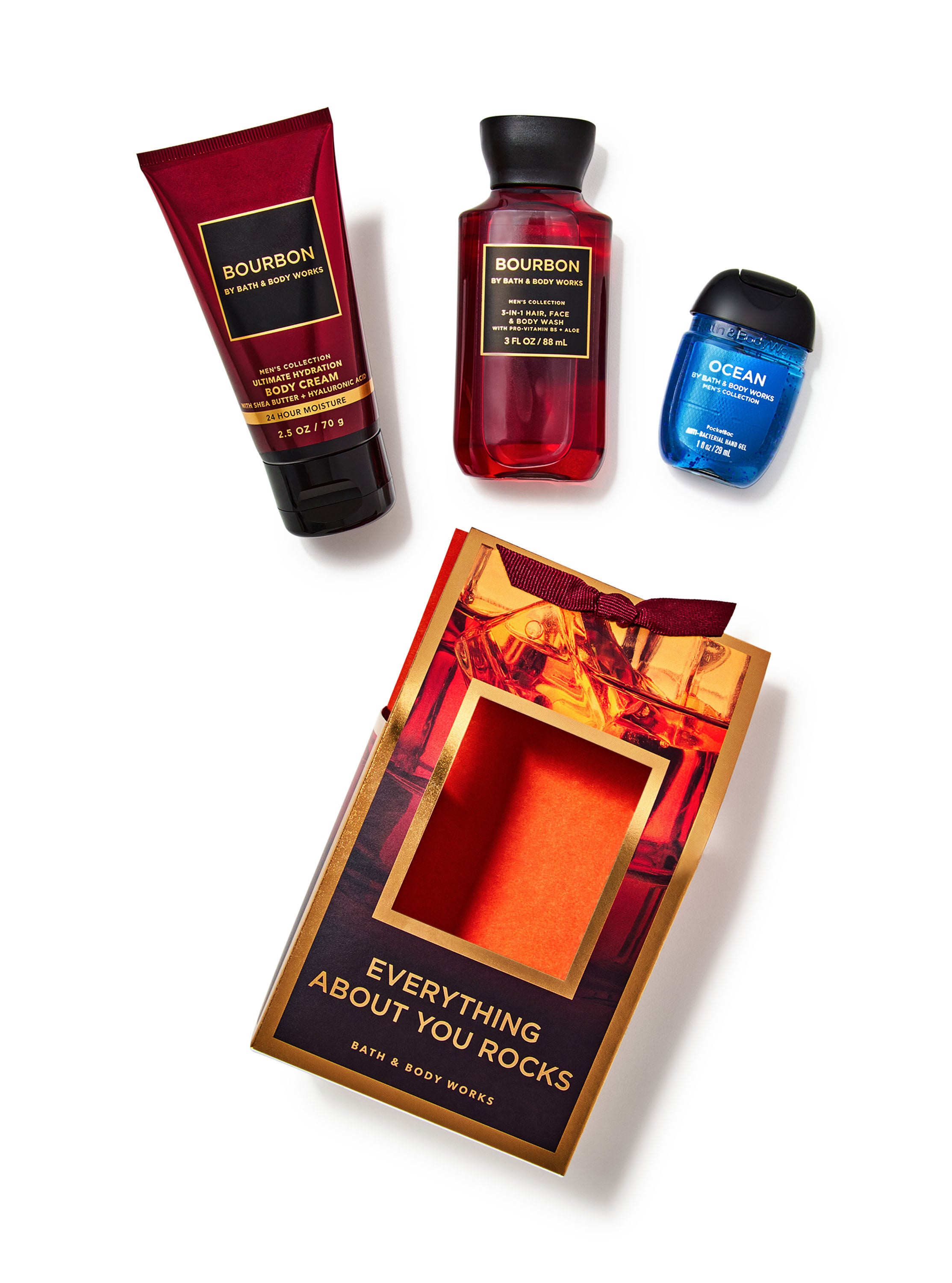 Mens Bourbon Mini Gift Set