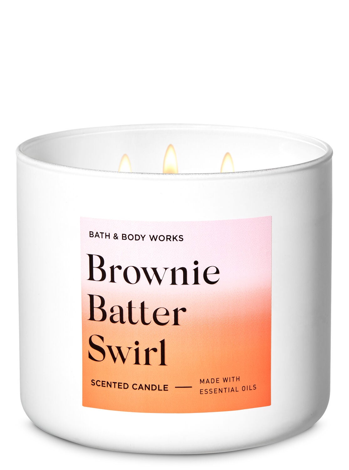 Brownie Batter Swirl 3-Wick Candle - Bath And Body Works