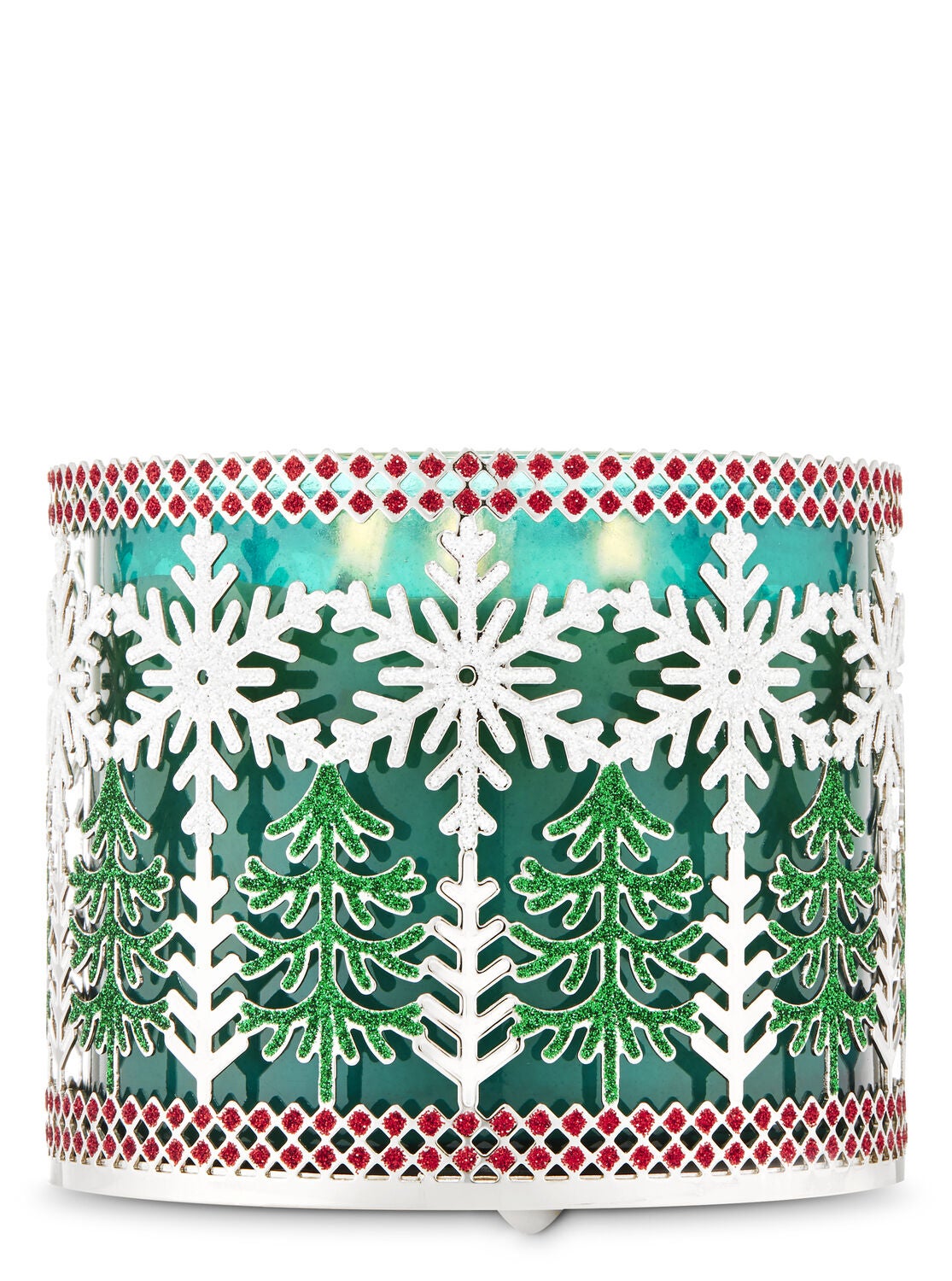Glittery Fair Isle 3-Wick Candle Holder - Bath And Body Works