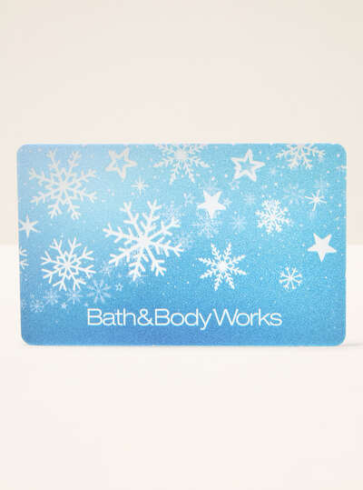 Blue Snowflakes Gift Card
