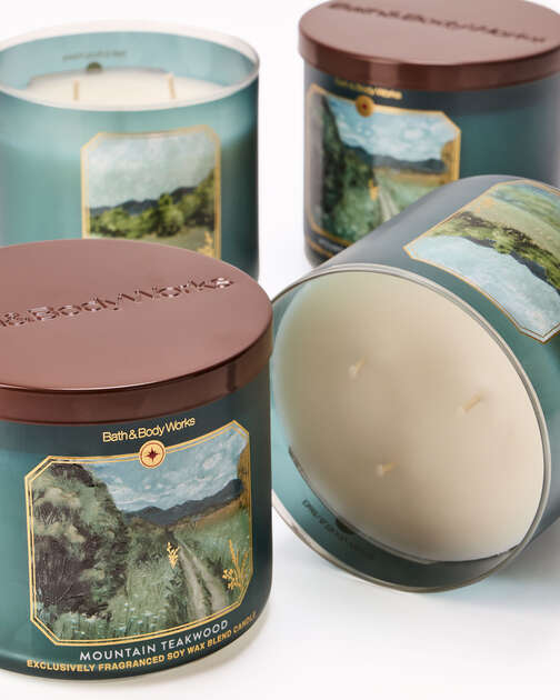 Mountain Teakwood 3-Wick Candle