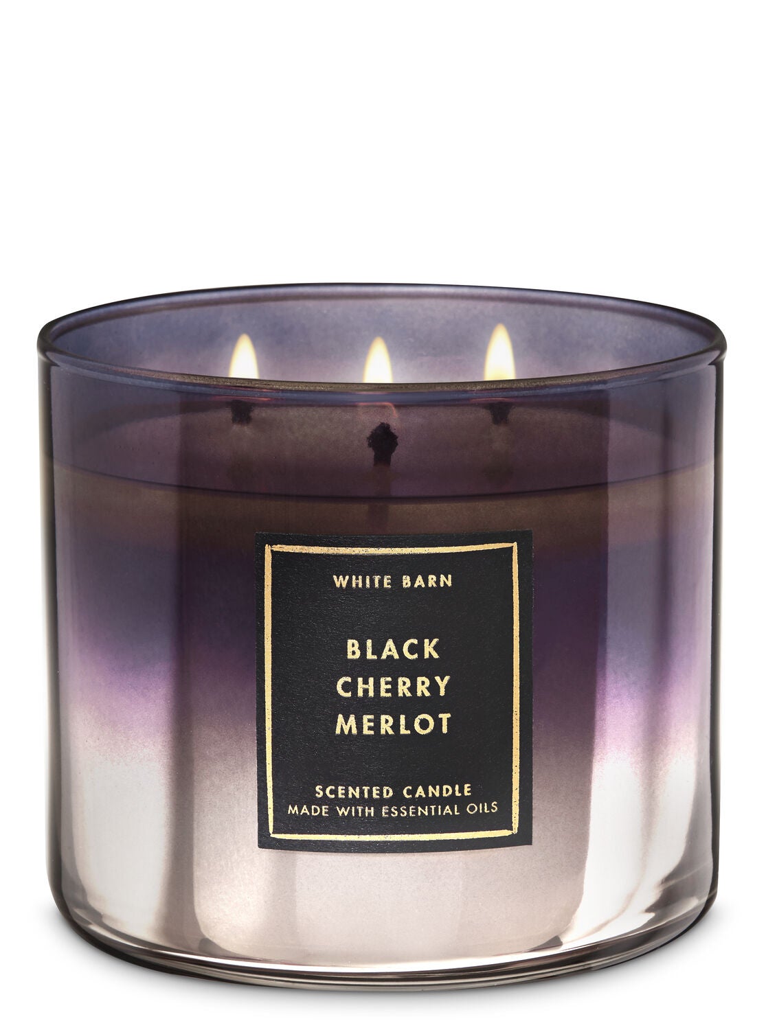 White Barn Black Cherry Merlot 3-Wick Candle - Bath And Body Works