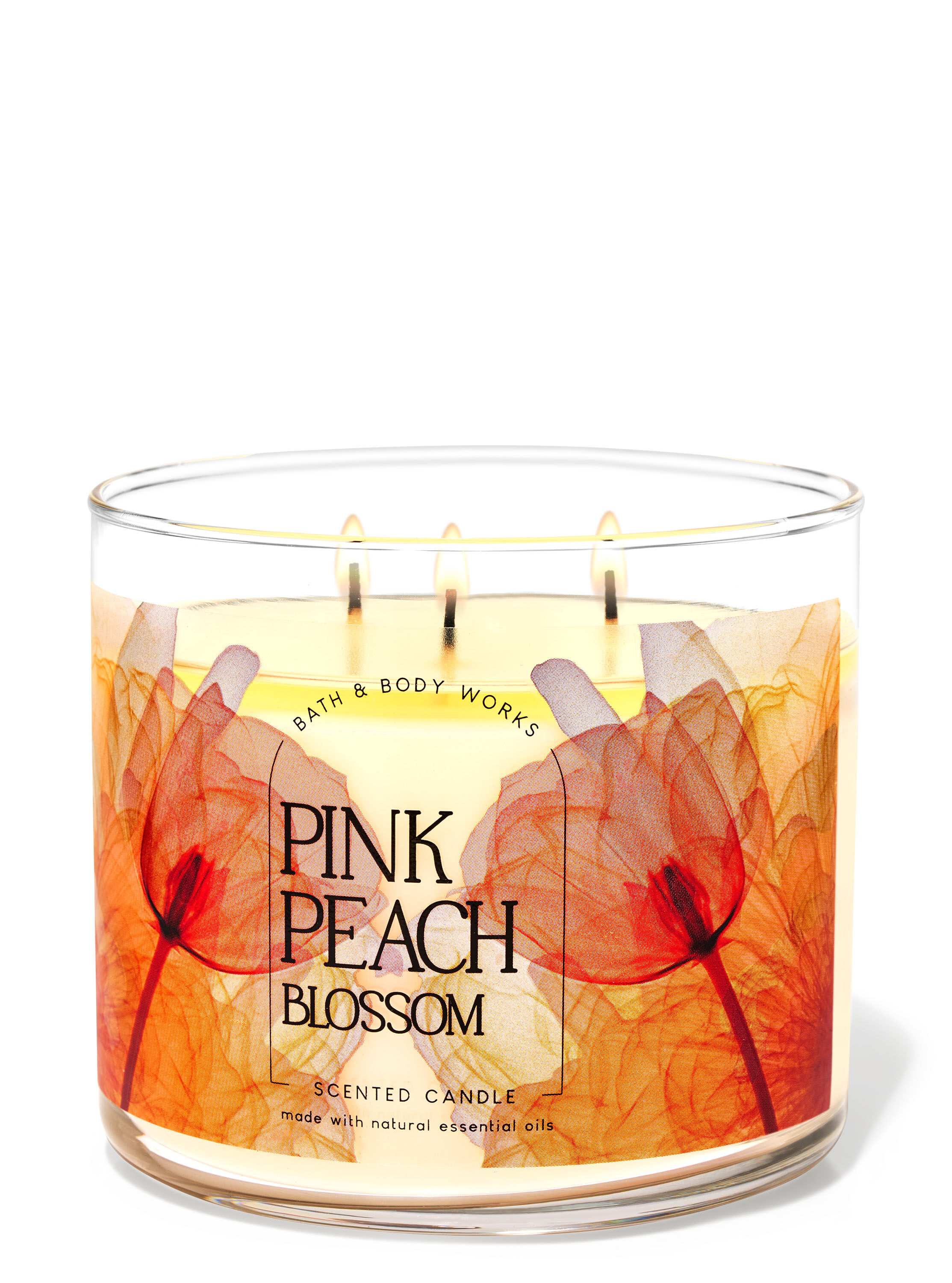 Pink Peach Blossom 3-Wick Candle