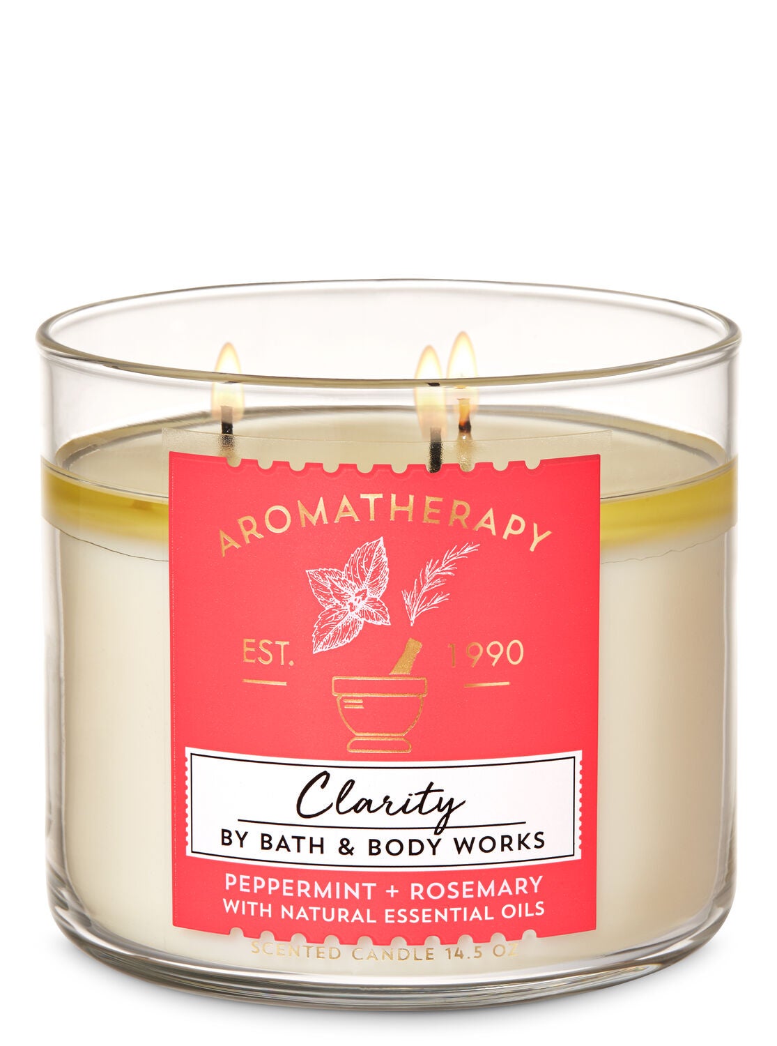 Aromatherapy Rosemary Peppermint 3-Wick Candle - Bath And Body Works