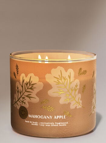 Mahogany Apple 3-Wick Candle  | Bath & Body Works