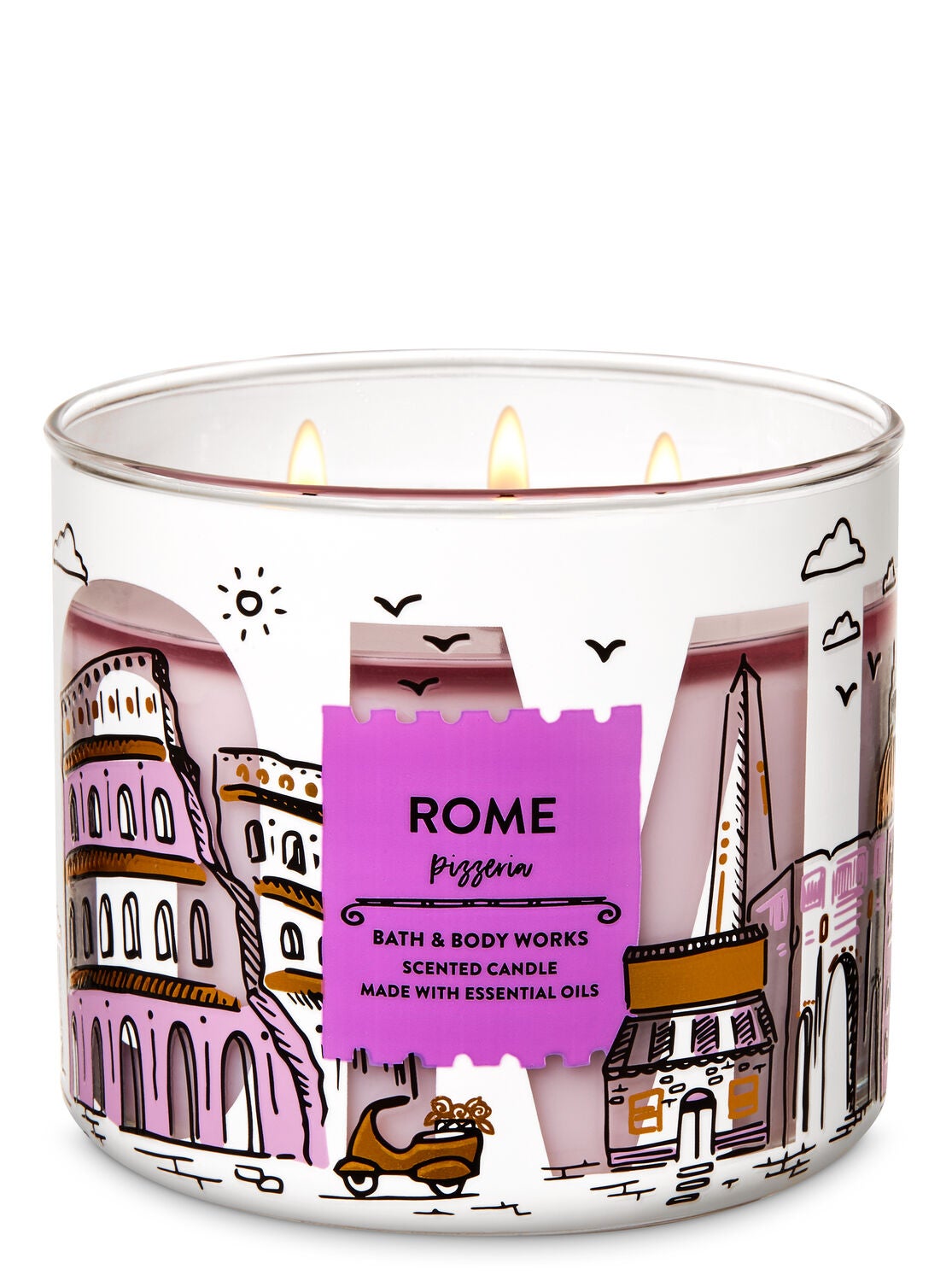 Pizzeria 3-Wick Candle - Bath And Body Works