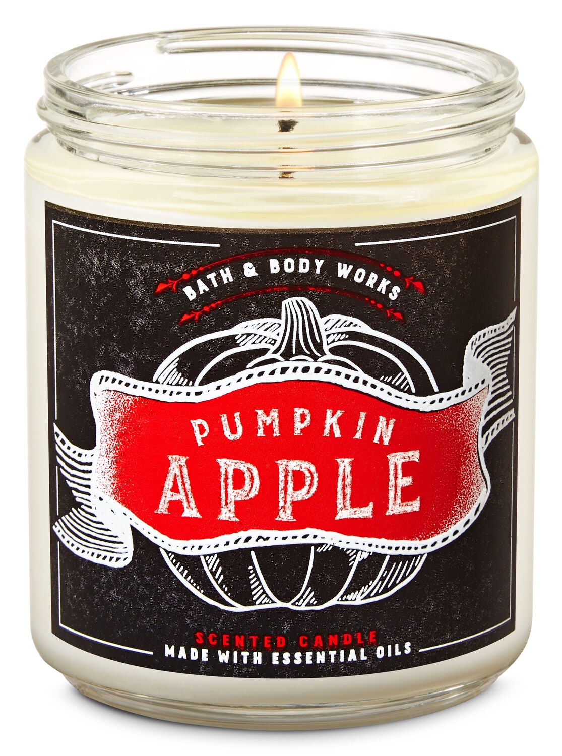 Pumpkin Apple Single Wick Candle - Bath And Body Works