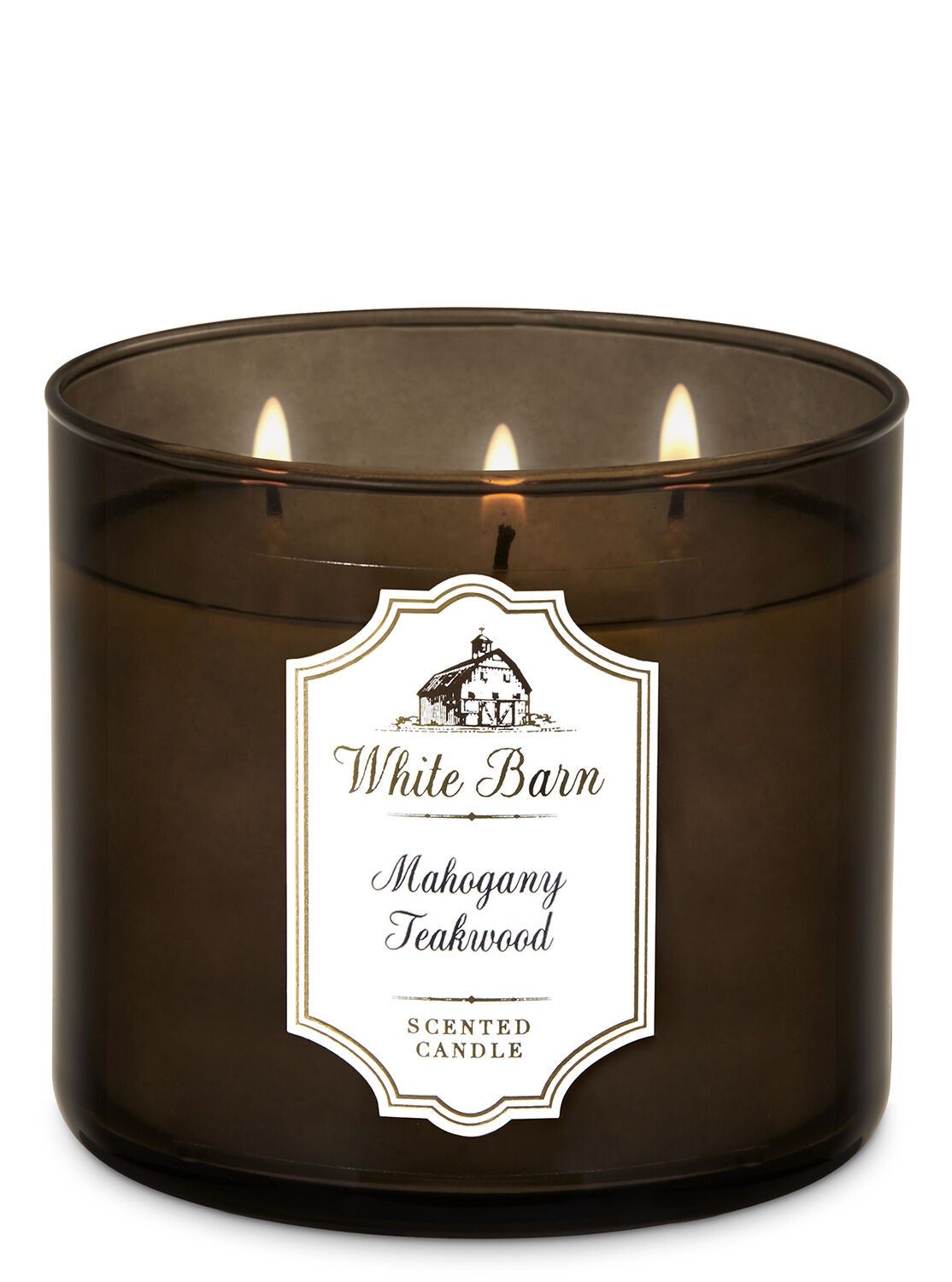 White Barn Mahogany Teakwood 3 Wick Candle