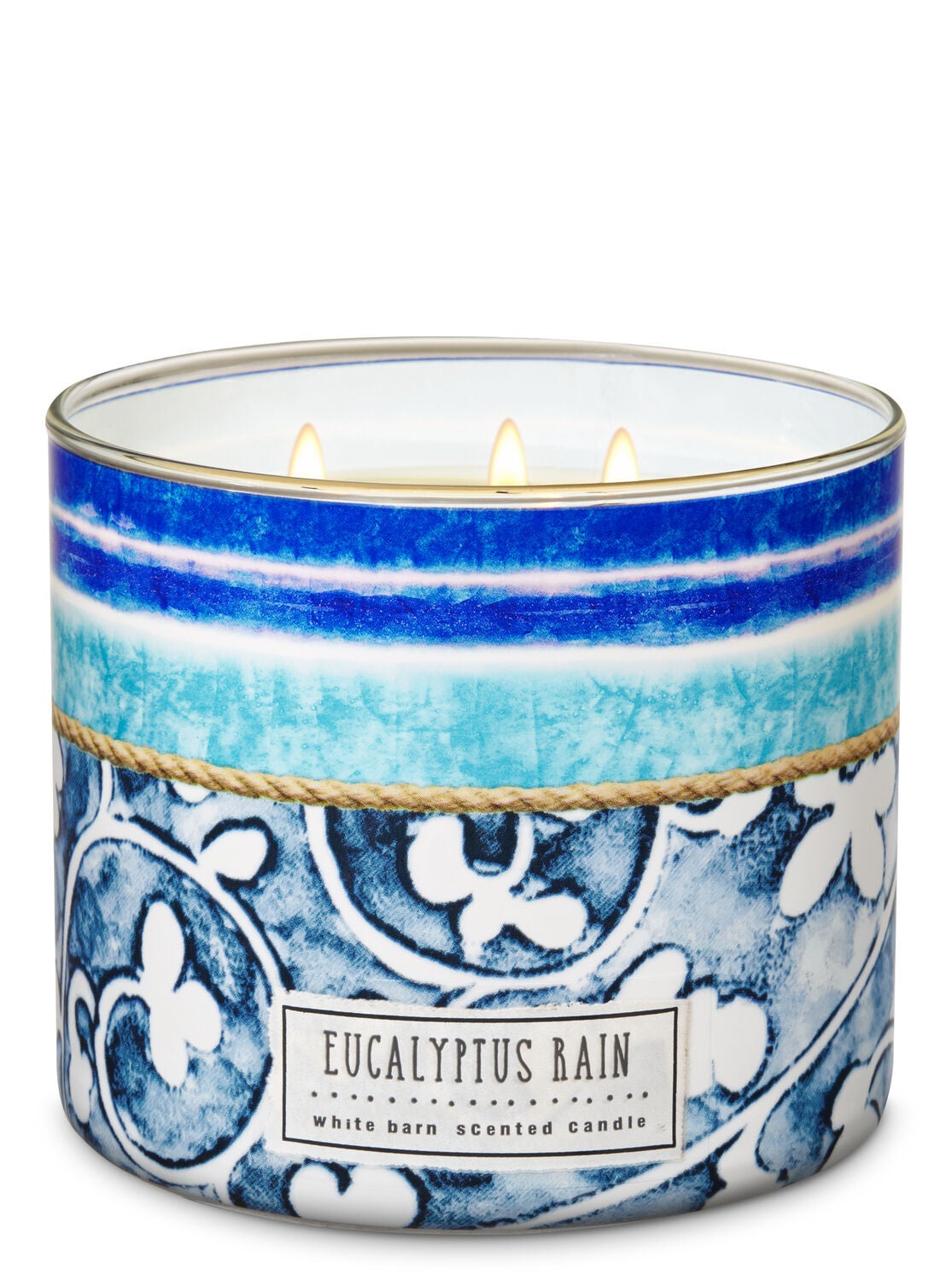 White Barn Eucalyptus Rain 3-Wick Candle - Bath And Body Works