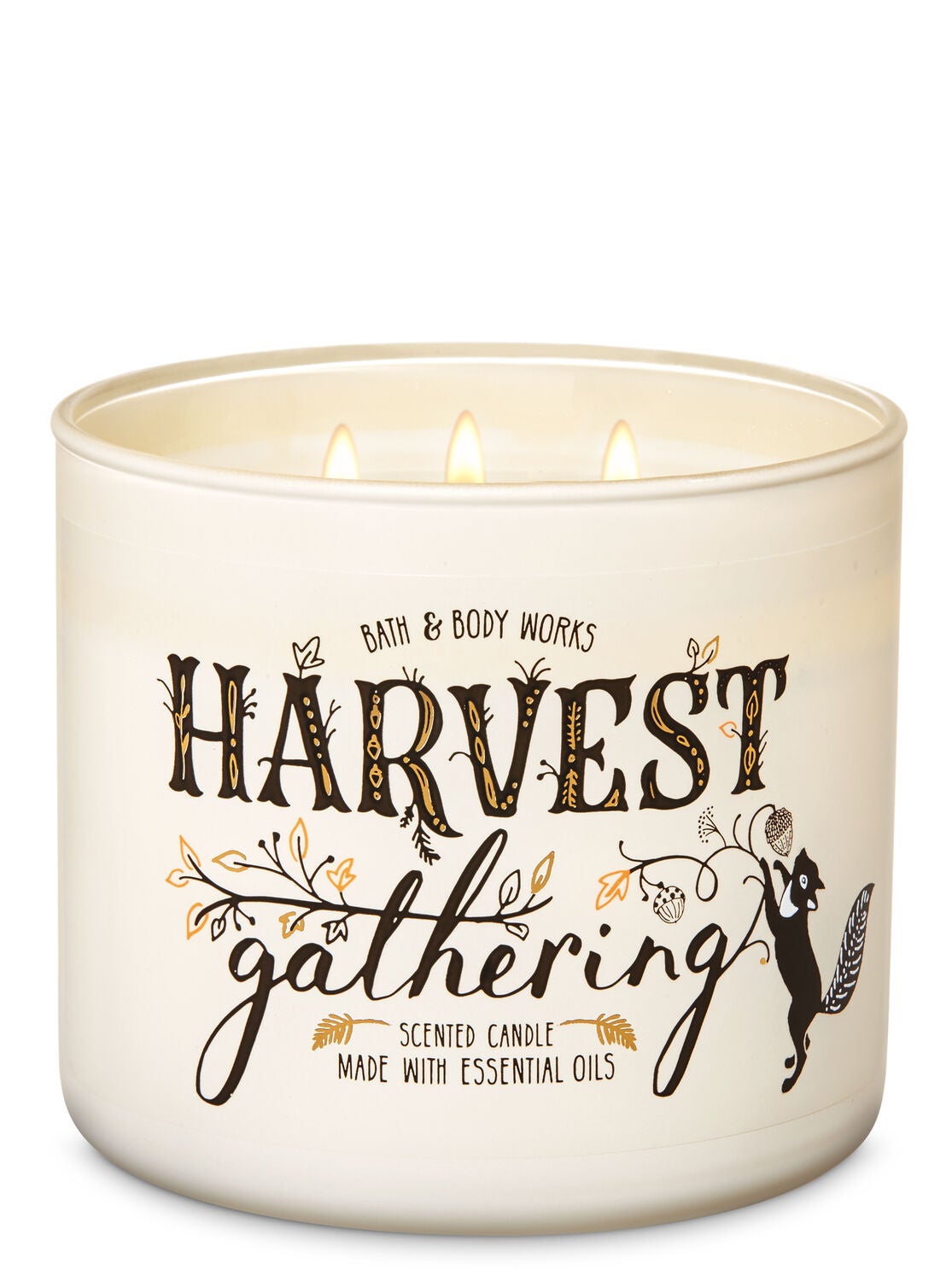 Harvest Gathering 3-Wick Candle - Bath And Body Works