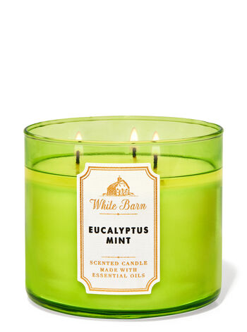  Eucalyptus Mint 3-Wick Candle - Bath And Body Works