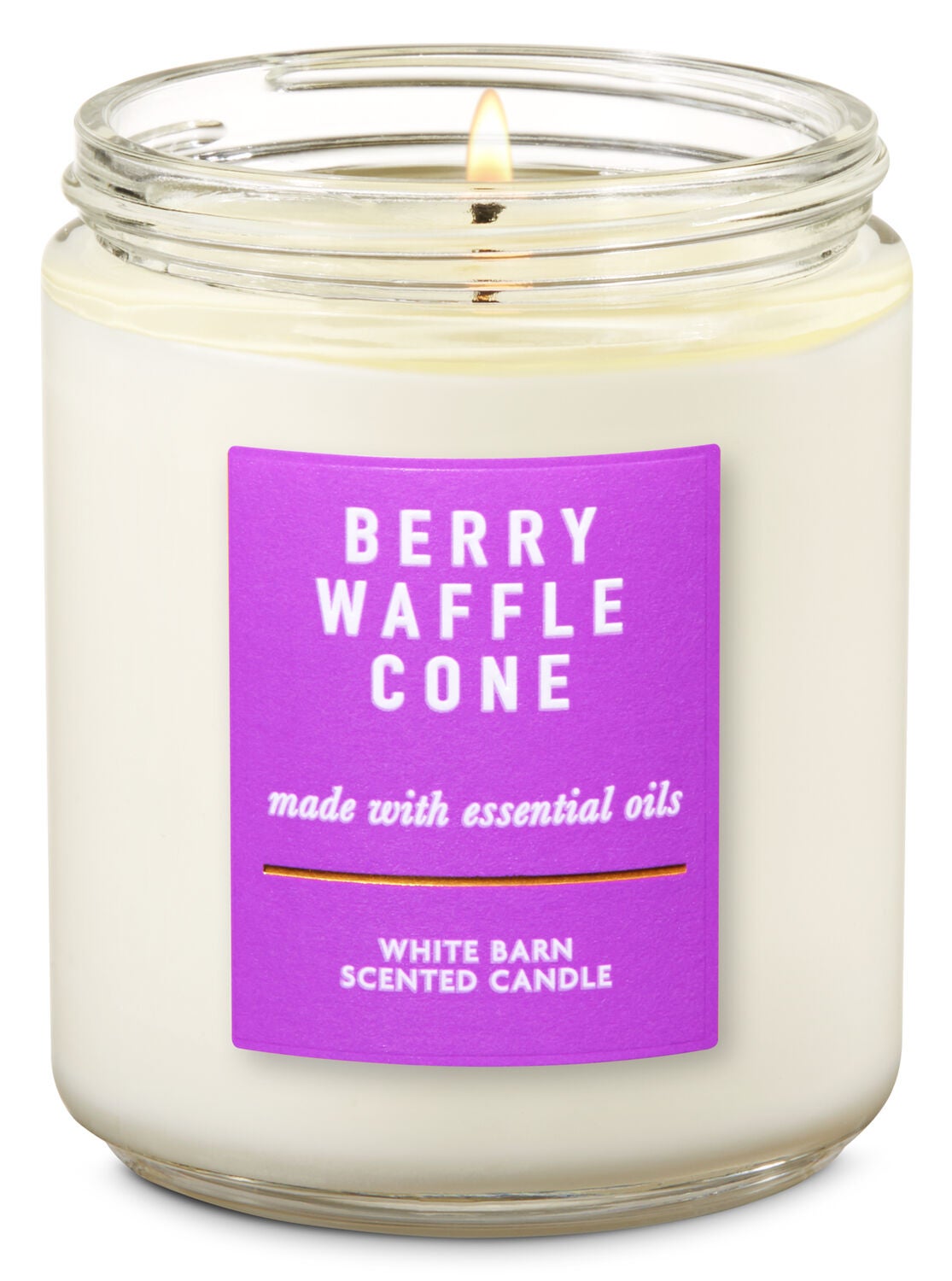 Berry Waffle Cone Single Wick Candle - Bath And Body Works