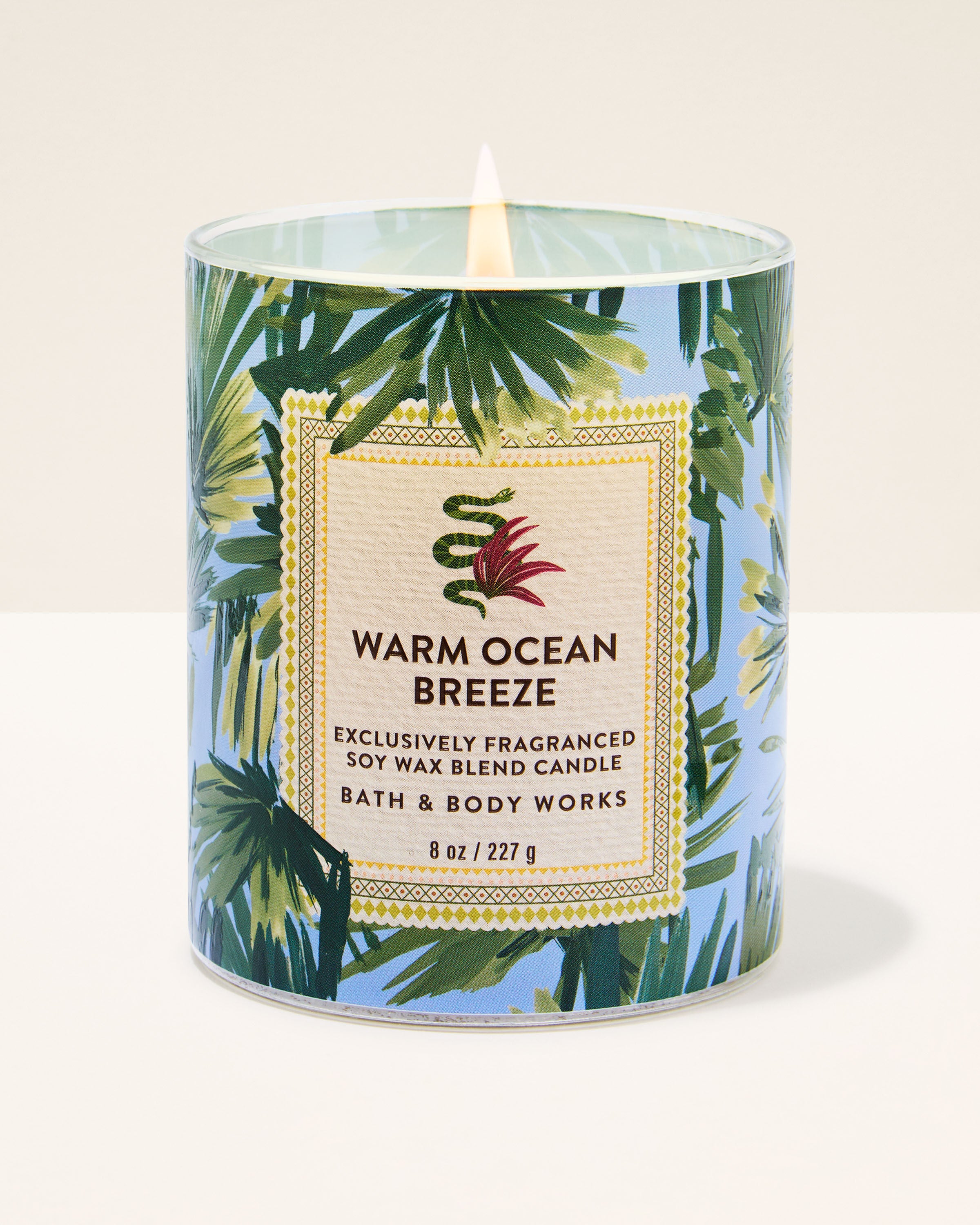 Warm Ocean Breeze Single Wick Candle | Bath & Body Works
