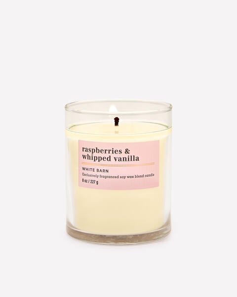Raspberries & Whipped Vanilla Single Wick Candle