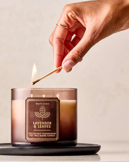 Lavender & Leaves 3-Wick Candle