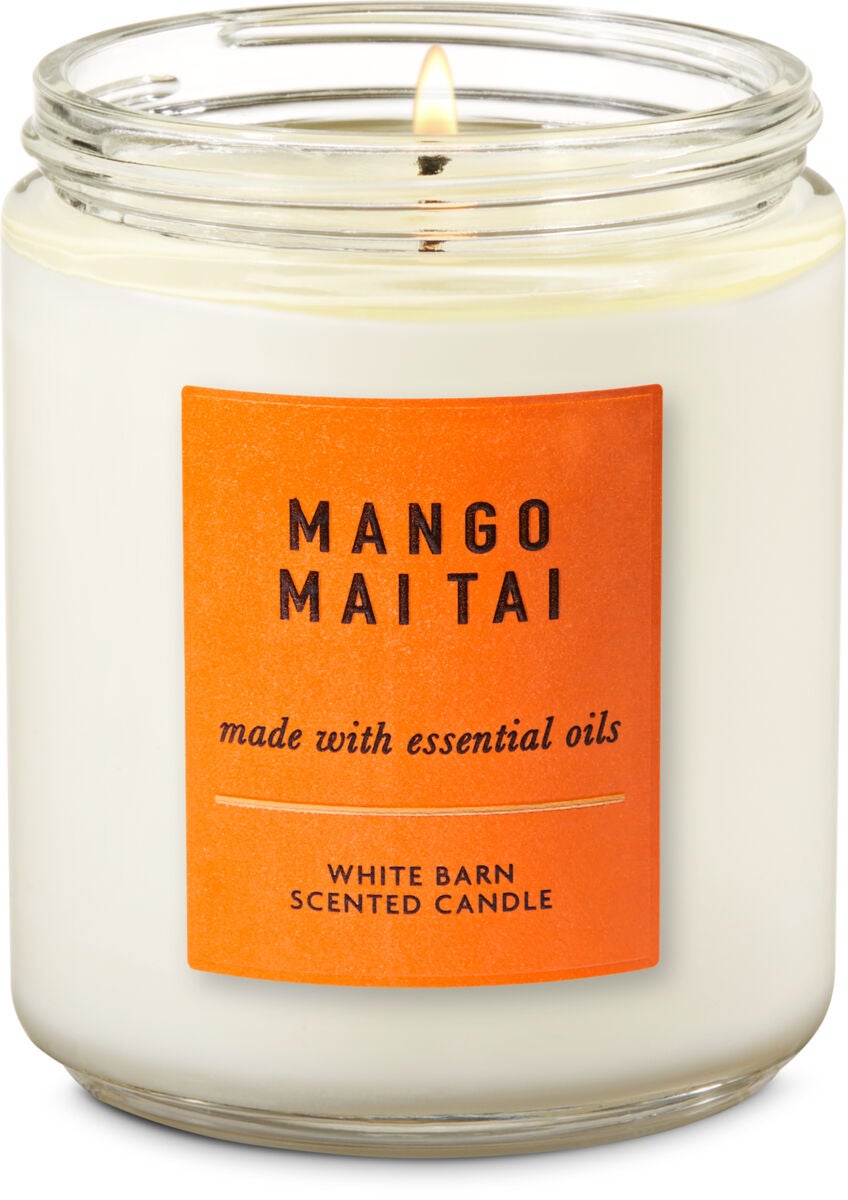2 Bath & Body Works Mango Mai Tai Large 3Wick Scented Candle Décor