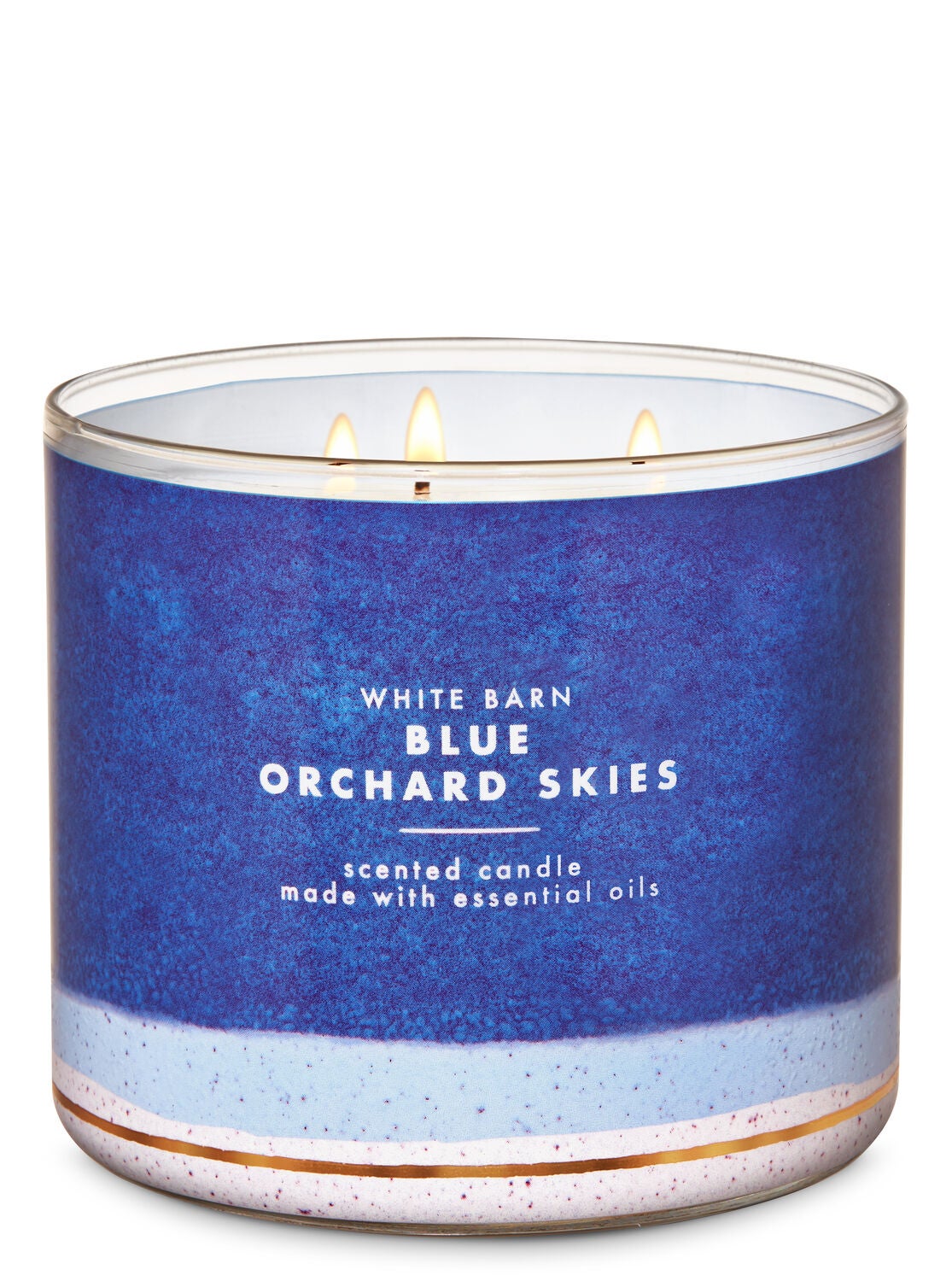 White Barn Blue Orchard Skies 3-Wick Candle - Bath And Body Works