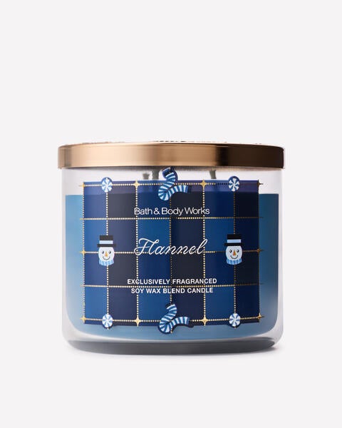 Flannel 3-Wick Candle