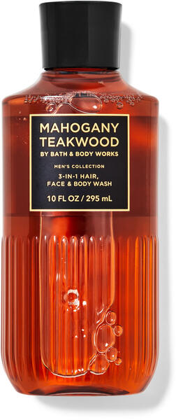 Mahogany Teakwood 3-in-1 Hair, Face &amp;amp; Body Wash