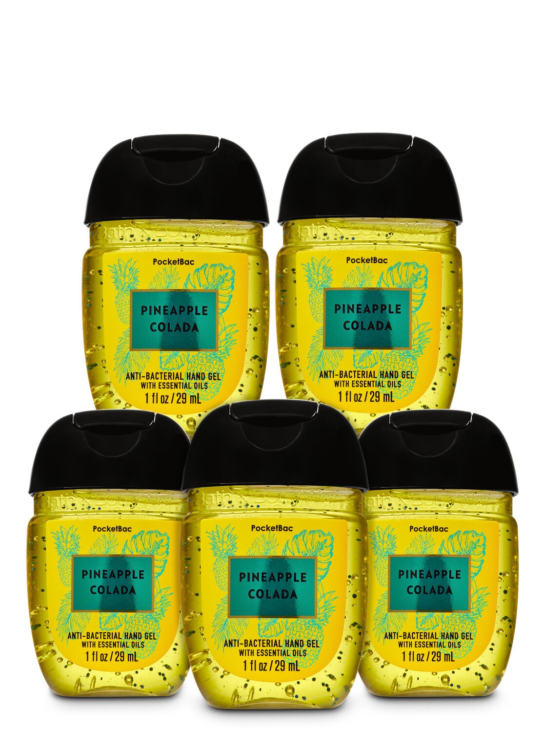 Pineapple Colada PocketBac Hand Sanitizer, 5-Pack - Bath And Body Works