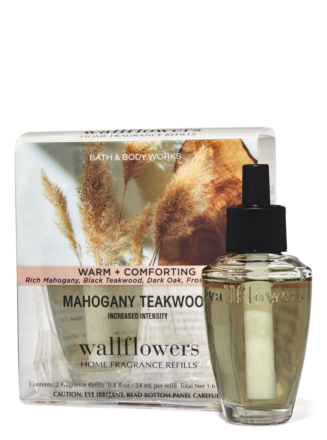 Bath & Body Works Mahogany Teakwood Increased Intensity Wallflowers Refills 2-Pack