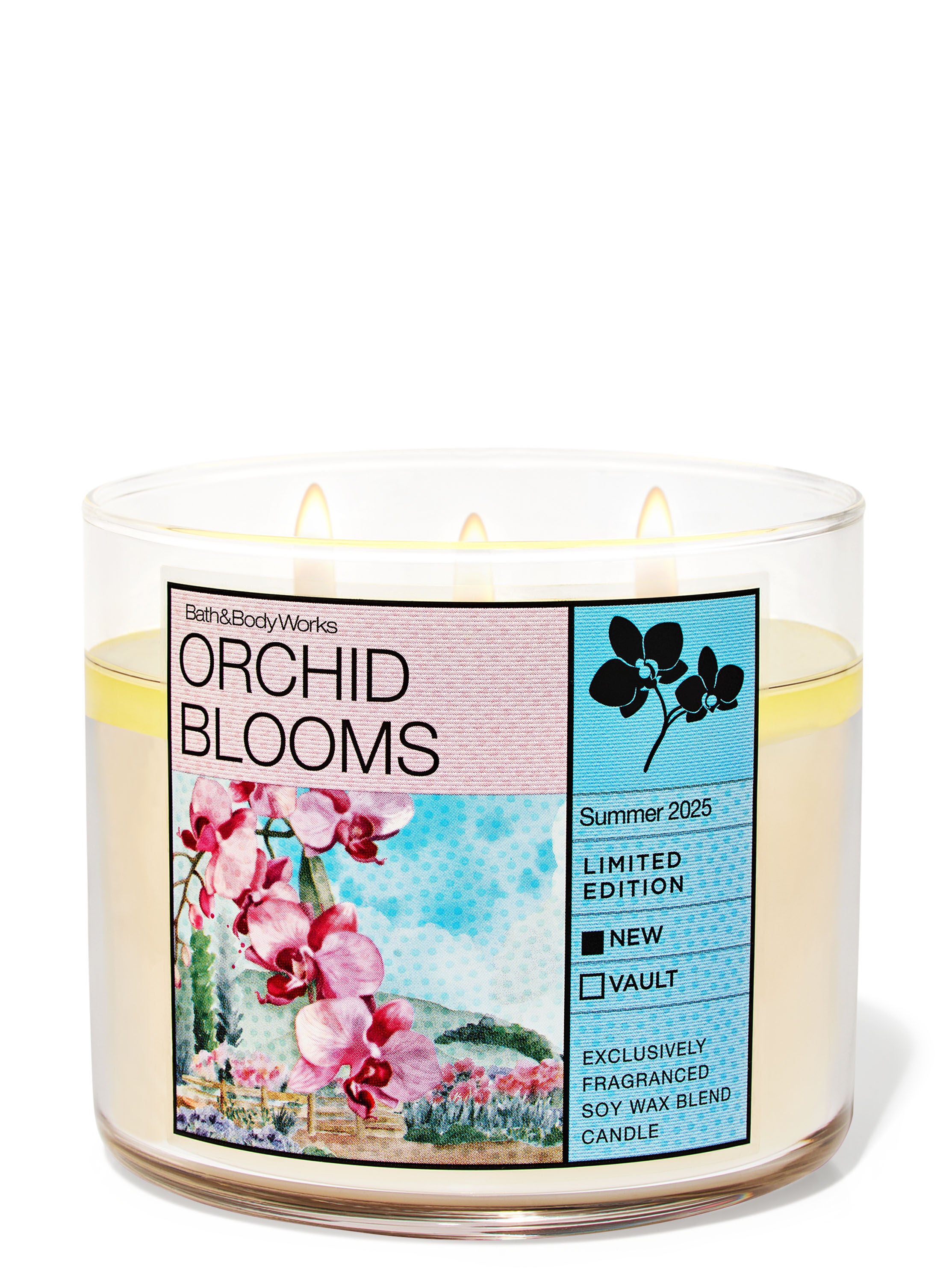Orchid Blooms 3-Wick Candle