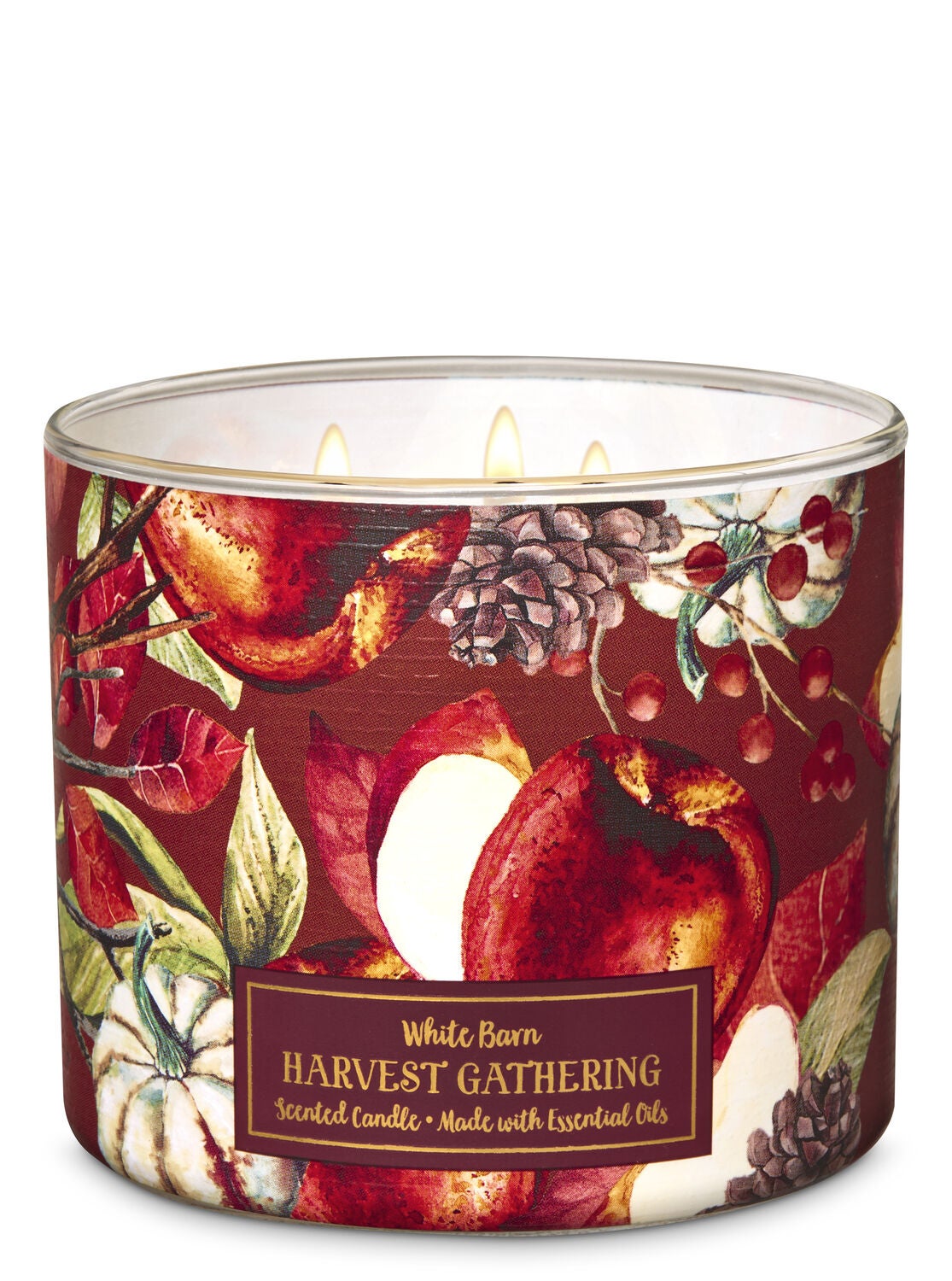 Harvest Gathering 3-Wick Candle - Bath And Body Works