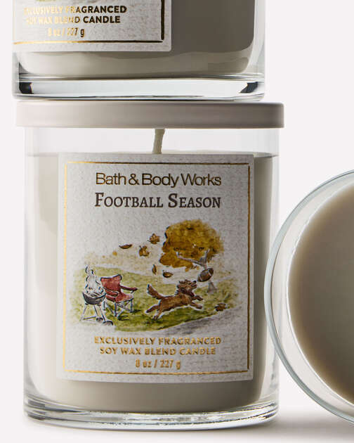 Football Season Single Wick Candle