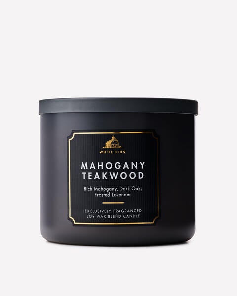 Mahogany Teakwood 3-Wick Candle