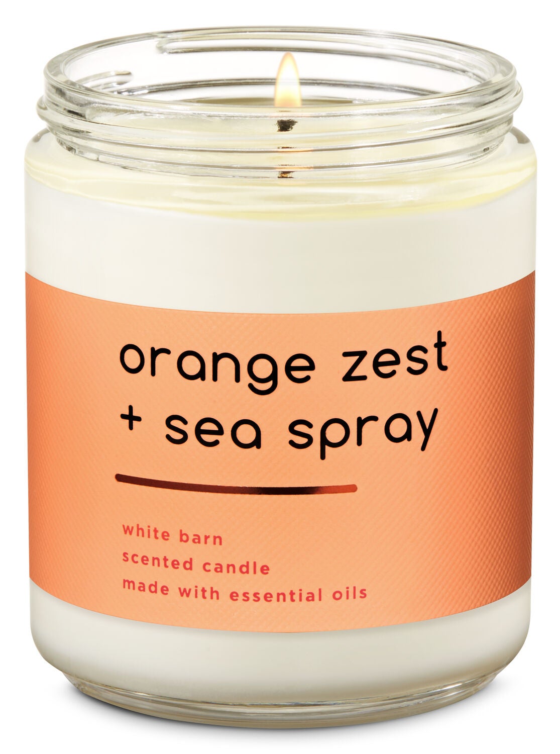 Orange Zest & Sea Spray Single Wick Candle - Bath And Body Works