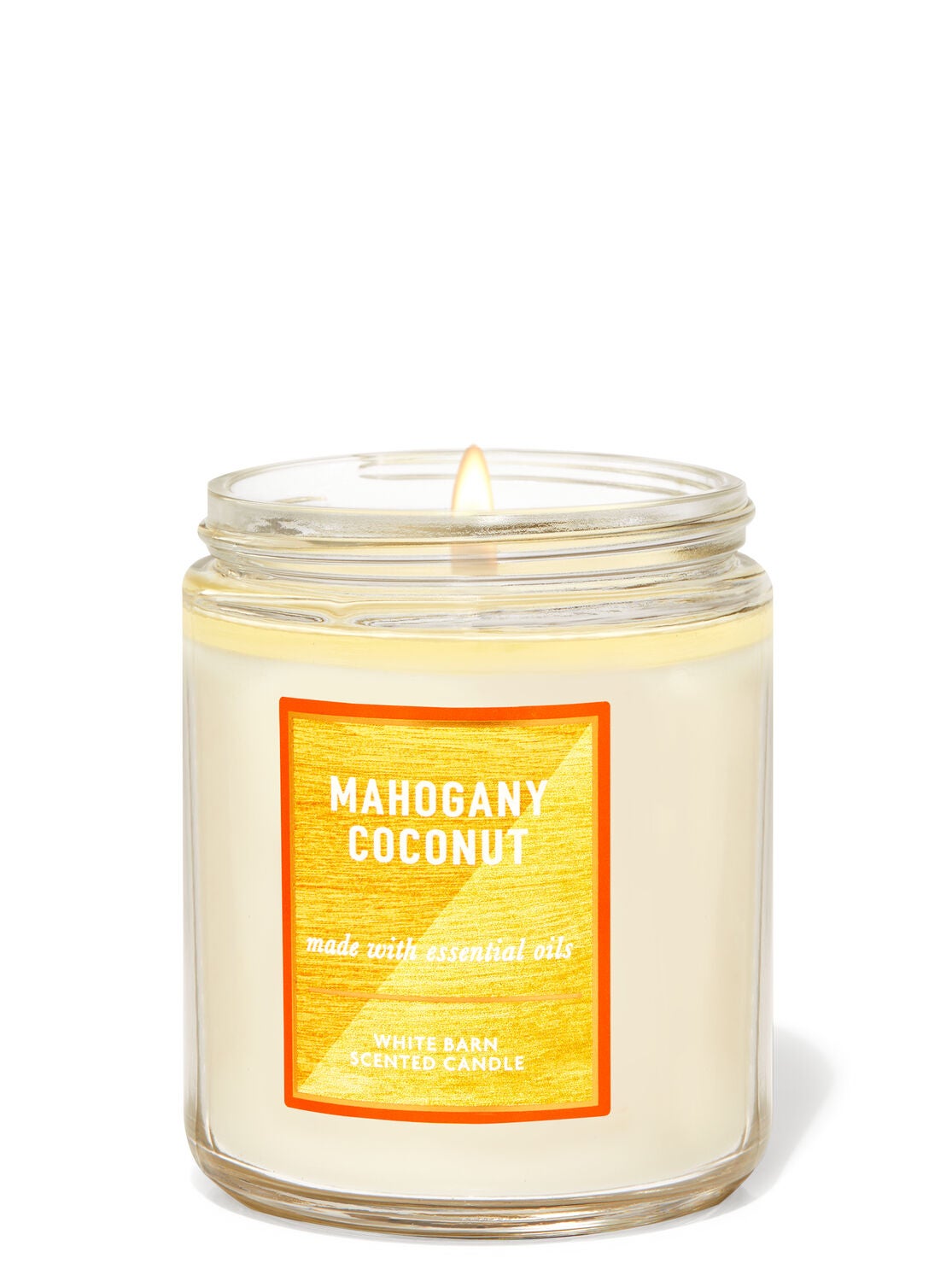 Mahogany Coconut Single Wick Candle