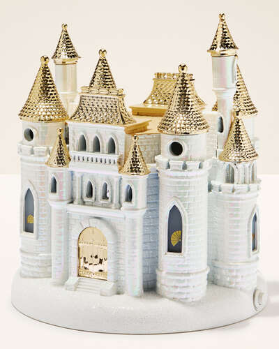 Disney Princess Light-up Castle Pedestal 3-Wick Candle Holder