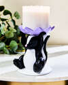 Flowery Skunk Pedestal 3-Wick Candle Holder
