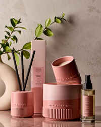 Dark Pink Reed Vessel