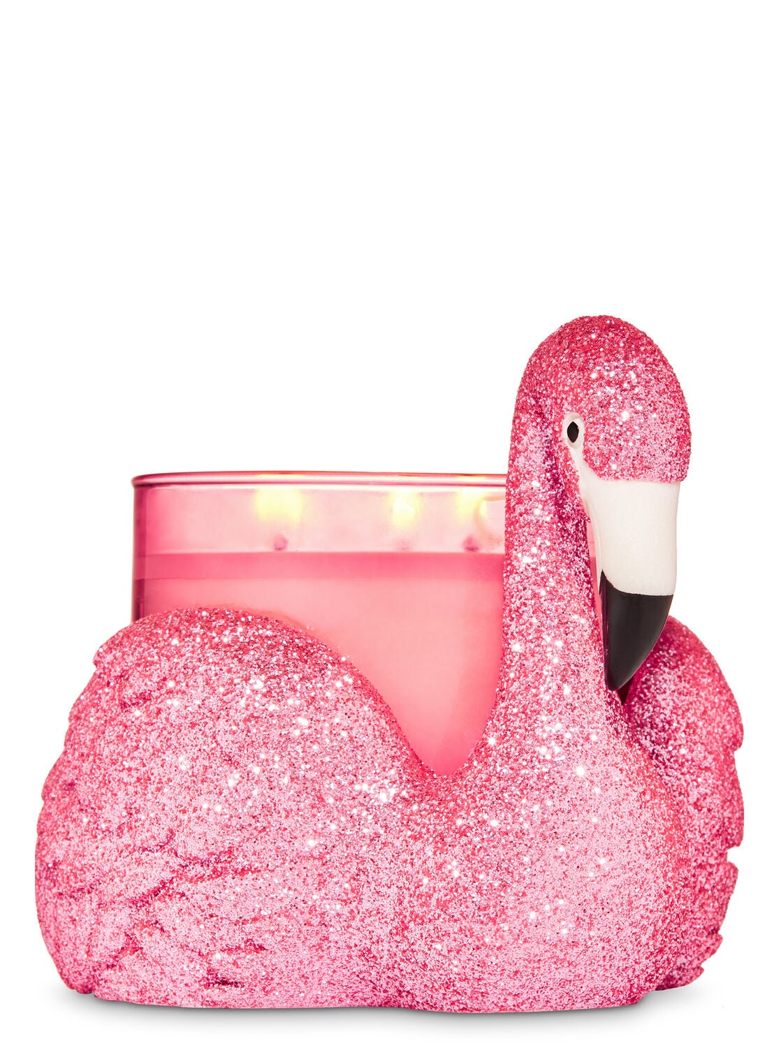 Glittery Flamingo 3-Wick Candle Holder - Bath And Body Works