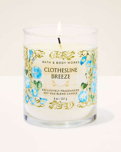 Clothesline Breeze Signature Single Wick Candle