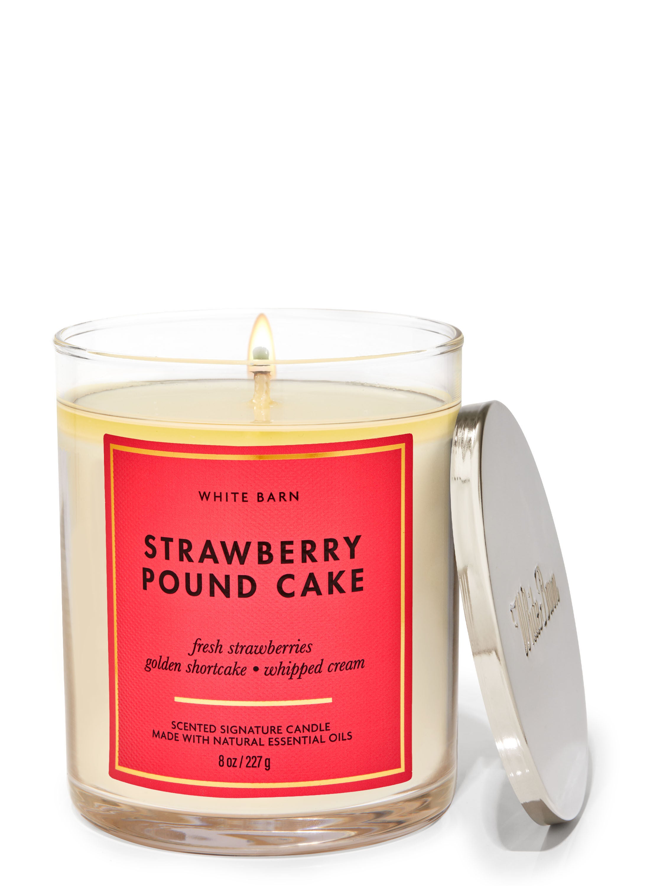Strawberry Pound Cake Signature Single Wick Candle