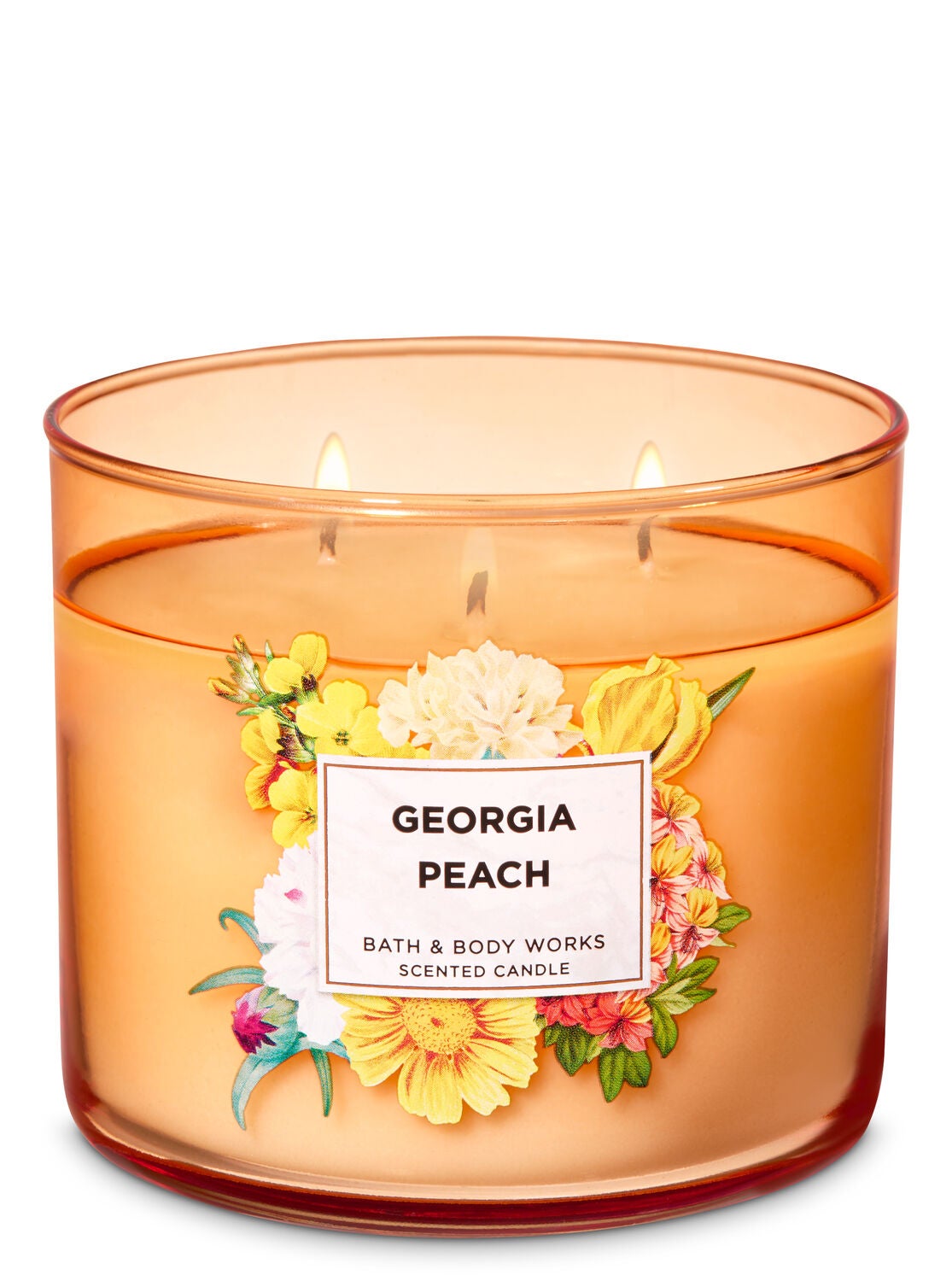 Georgia Peach 3-Wick Candle - Bath And Body Works