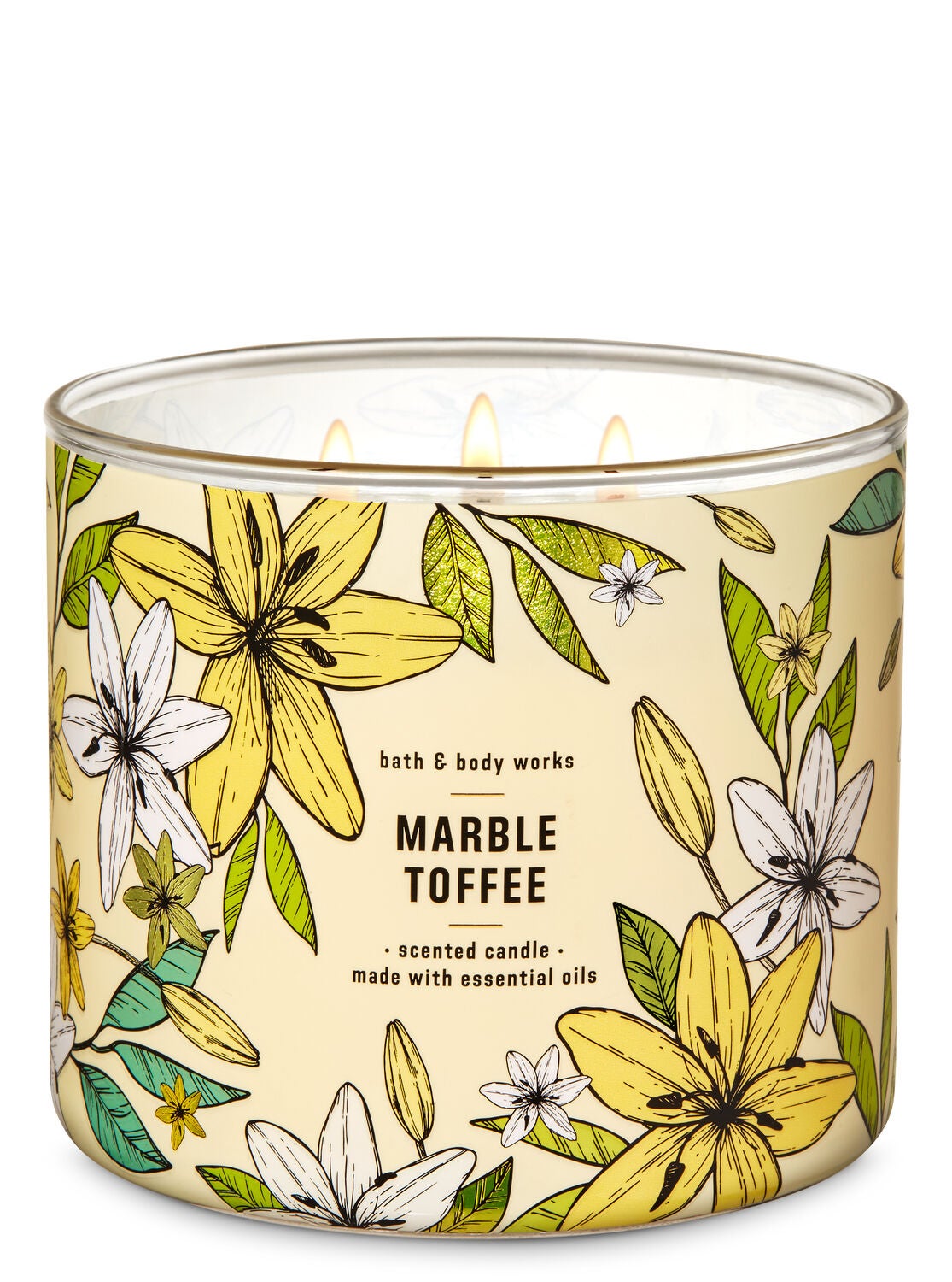Marble Toffee 3-Wick Candle - Bath And Body Works