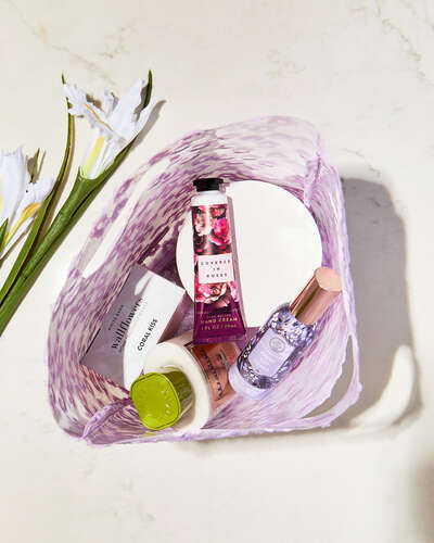 Purple Floral Gift Bag