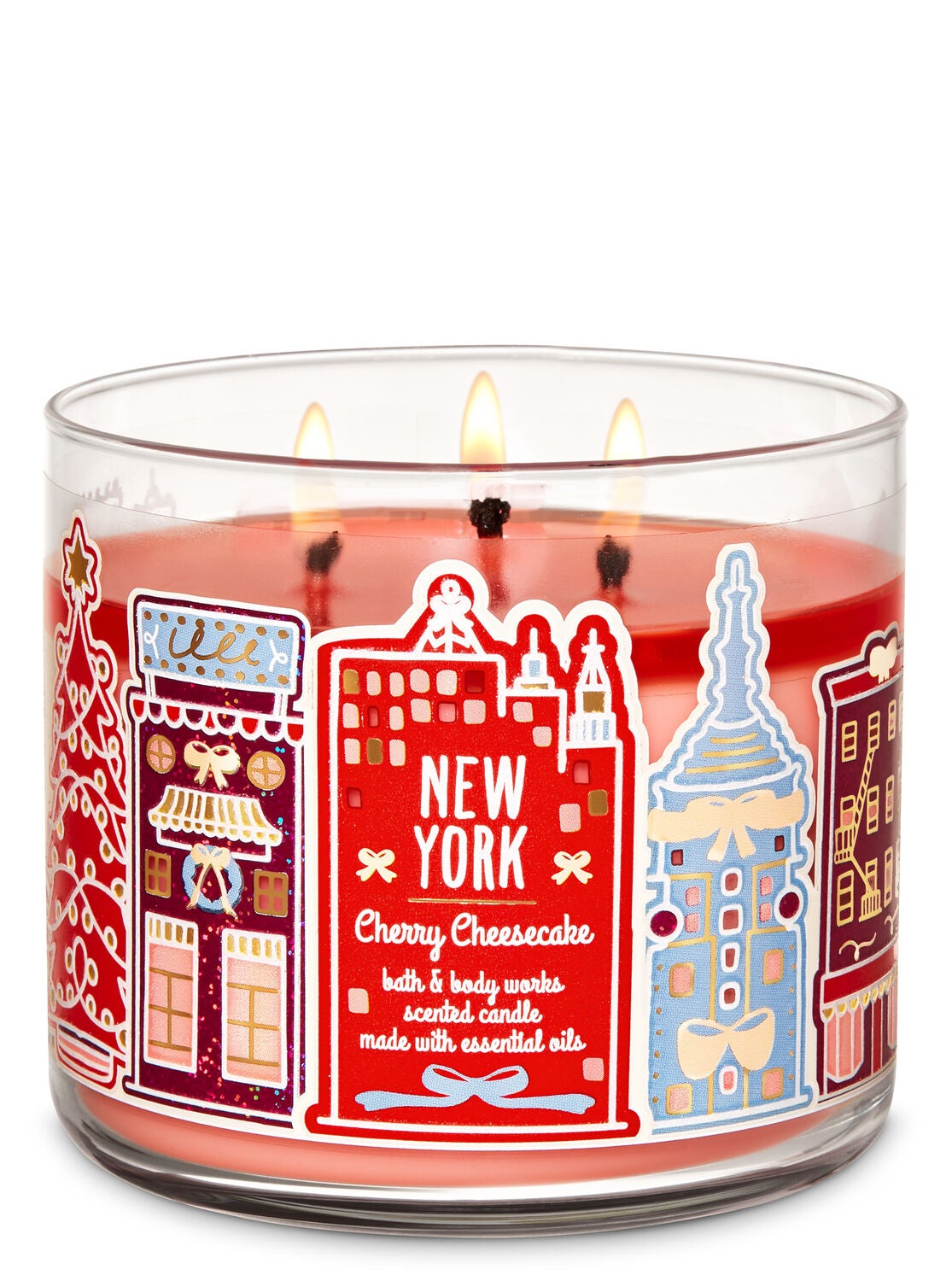 Cherry Cheesecake 3-Wick Candle - Bath And Body Works