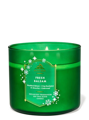 Fresh Balsam 3-Wick Candle - White Barn | Bath & Body Works