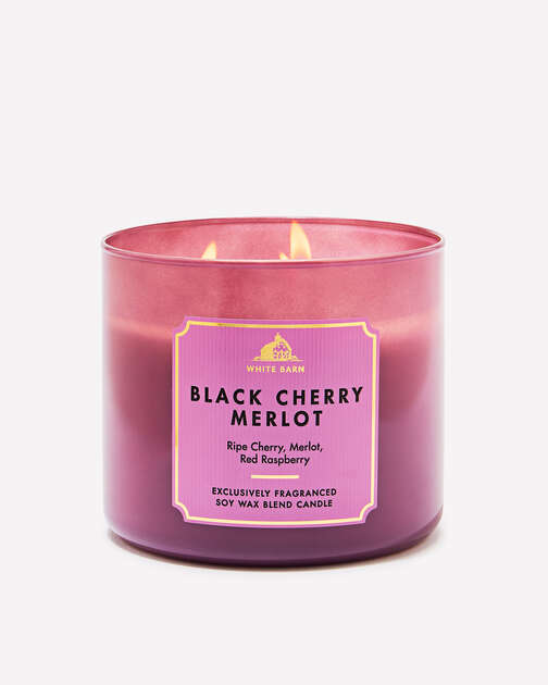 Black Cherry Merlot 3-Wick Candle