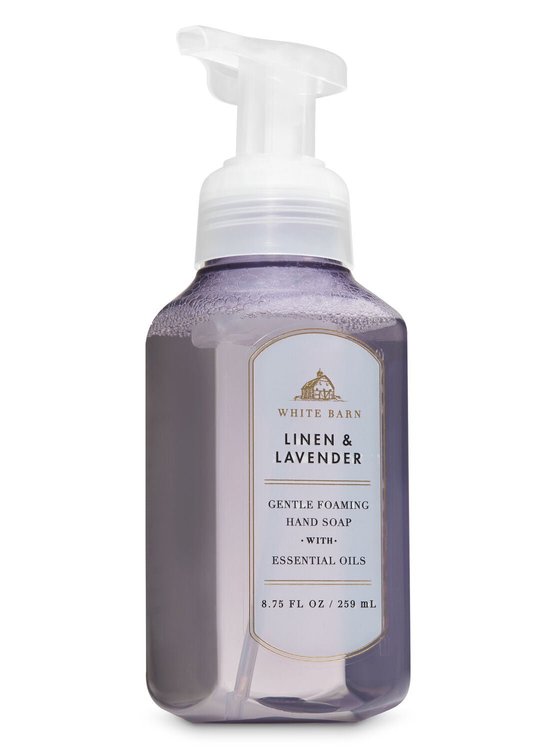 White Barn Linen & Lavender Gentle Foaming Hand Soap - Bath And Body Works