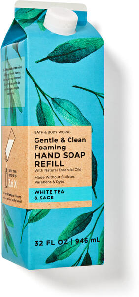 White Tea &amp; Sage Gentle &amp;amp; Clean Foaming Hand Soap Refill