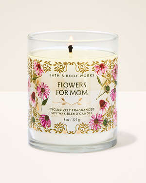 Flowers For Mom Signature Single Wick Candle