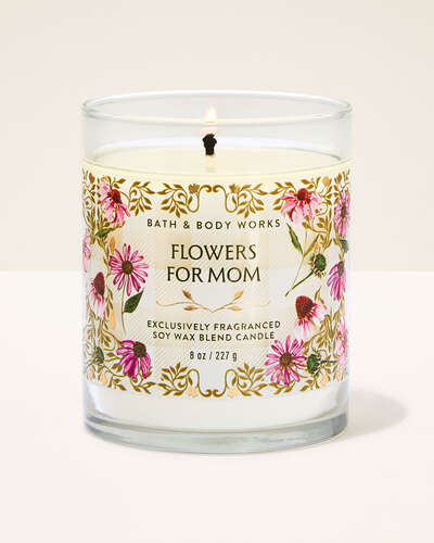 Flowers For Mom Signature Single Wick Candle